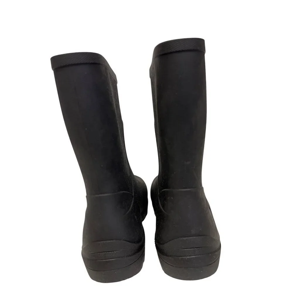 BOGS Essential Mid Youth 6 Boots Black Rain Outdoor Waterproof Lightweight NEW